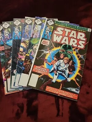 Buy Star Wars #1 2 3 4 5 6 (1977) 35 Cent Blank Barcode Reprint On Cover Lot Of 6 • 134.40£