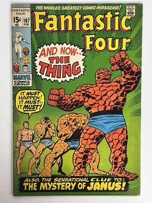 Buy Fantastic Four #107 (1971) 1st App. Janus The Nega-Man, 2nd App. Annihilus In... • 18.97£