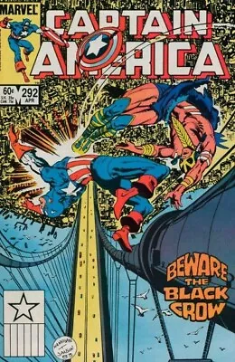 Buy Captain America #292 FN Marvel 1984 1st App/Origin Of Black Crow | Secret Wars • 7.88£