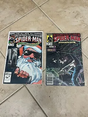 Buy Peter Parker The Spectacular Spider-Man 112 Santa 131 Kraven’s Last Hunt 1987 • 7.91£