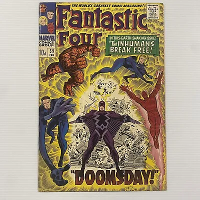 Buy Fantastic Four #59 1972  FN+ Pence Copy • 54£