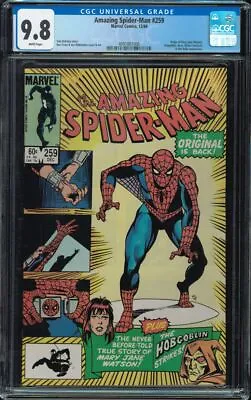 Buy Amazing Spider-man #259 CGC 9.8 W 1984 Marvel Origin Mary Jane Hobgoblin • 117.47£