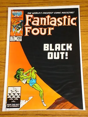 Buy Fantastic Four #293 Vol1 Marvel Comics Last Byrne Issue August 1986 • 4.99£