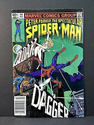 Buy Peter Parker The Spectacular Spider-Man #64 1982 Marvel 1st Cloak And Dagger VF- • 55.19£