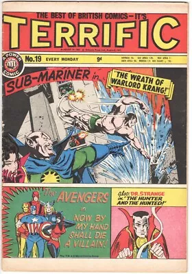 Buy TERRIFIC #19 UK Reprint 1967 Tales To Astonish #86 Sub-Mariner Namor Krang • 6.03£