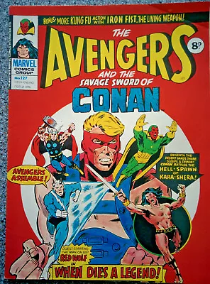 Buy The AVENGERS & The SAVAGE SWORD OF CONAN #127  UK Edition Dated 1976 • 1.25£