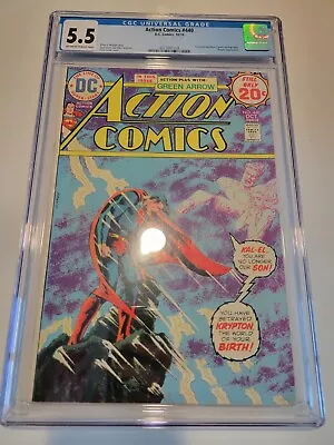 Buy ACTION COMICS #440 CGC 5.5 1974 Superman Bronze Age New Frame • 48.95£