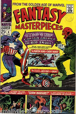 Buy FANTASY MASTERPIECES #6 (Mvl) Kirby GA Capt America. Giant 25c 72pgs VF(8) 1966 • 20£