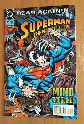 Buy Superman The Man Of Steel #40 - DC Comics 1st Print • 6.99£