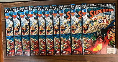 Buy Superman #76 Funeral For A Friend /4 DC Comics 1993 Lot Of 10 • 30.59£