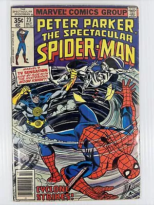 Buy The Spectacular Spider-Man #23 1st Moon Knight Team-Up Marvel Comics 1978 F/VF • 7.16£