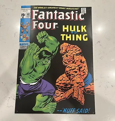 Buy Fantastic Four 112 Hulk Vs Thing Marvel Comics Poster By John Buscema • 28.93£