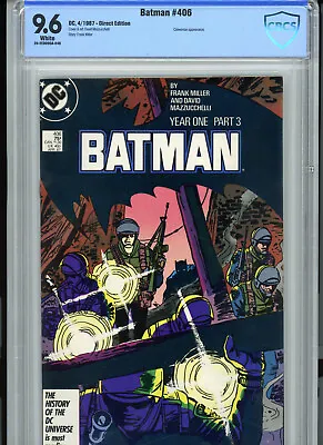 Buy Batman #406 (1987) DC CBCS 9.6 White Catwoman Appearance • 53.08£
