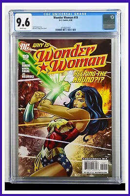 Buy Wonder Woman #19 CGC Graded 9.6 DC June 2008 White Pages Comic Book. • 67.02£