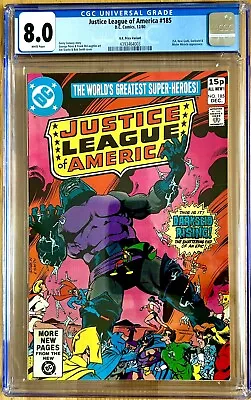 Buy Justice League Of America #185  Dec 1980 DC Comics CGC 8.0 Darkseid Saga Part 3 • 41£