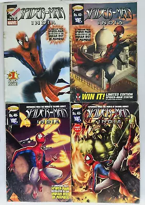Buy Rare Spider-Man India Pavitr Prabhakar #1 -4 Complete Spider-verse Gotham Comic • 158.44£