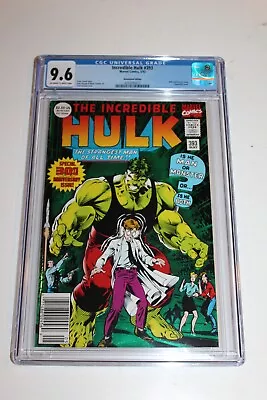 Buy CGC 9.6 Incredible Hulk 393 Foil Cover Newsstand Variant 30th Anniversary NM+ • 35.97£