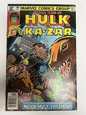 Buy Marvel Team-Up - Issue # 104 - Hulk And Ka-Zar - 1981. • 3.22£