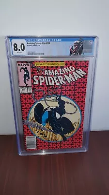 Buy Amazing Spider-Man 300 8.0 WP CGC Origin And 1st Full App Of Venom Newsstand  • 450£