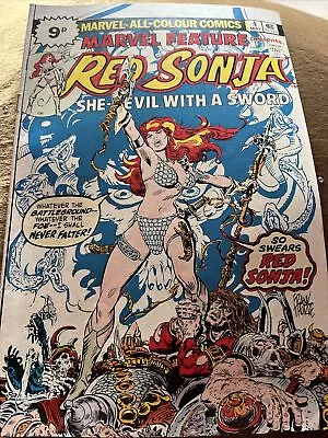 Buy MARVEL FEATURE #4, RED SONJA, PENCE VARIANT, Marvel Comics (1976) • 7£