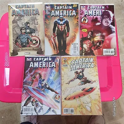 Buy Captain America Comic Books NEW IN CELLOPHANE 50-603-601-696 & 65th Anniversary  • 39.58£