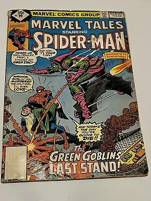 Buy 1978 MARVEL TALES Starring AMAZING SPIDER-MAN #99 Green Goblin’s Last Stand • 31.77£