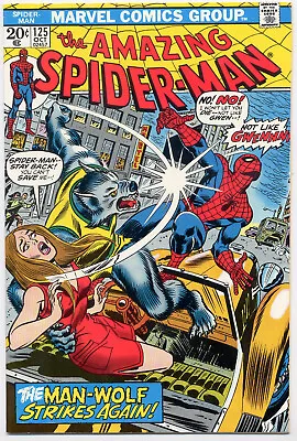 Buy Amazing Spider-Man 125 VF+ 1973 Marvel Comics 2nd App Man-Wolf John Romita • 87.95£