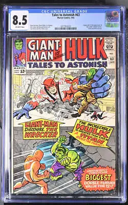 Buy Tales To Astonish #63 Cgc 8.5 Ow Pages Origin/1st Full Appearance Of The Leader • 435.37£