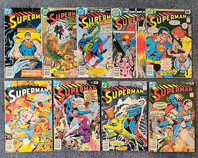Buy Superman Lot Of 9 #321-323, 325-330 DC Comics 1978 - VF To VF/NM • 23.98£