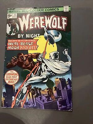 Buy Werewolf By Night #33 - 2nd App Moon Knight- Marvel Comics 1975 - Back Issue • 225£
