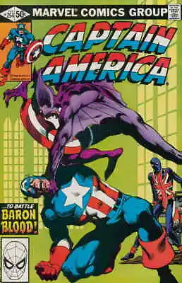 Buy Captain America (1st Series) #254 FN; Marvel | John Byrne Union Jack - We Combin • 35.61£