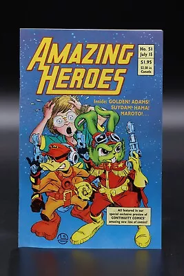 Buy Amazing Heroes (1981) #51 Michael Golden Bucky O'Hare Continuity Comics VF/NM • 7.89£