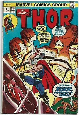 Buy Thor #215 - Origin Of Xorr The God Jewel, 1973, Marvel Comic • 5£