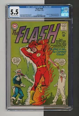 Buy Flash #140, CGC 5.5, 1st App & Origin Heat Wave, Captain Cold, KEY!, DC 1963 • 157.97£