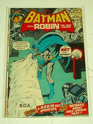 Buy Batman #240 Vf (8.0) Dc Comics 52 Pages March 1972* • 29.99£
