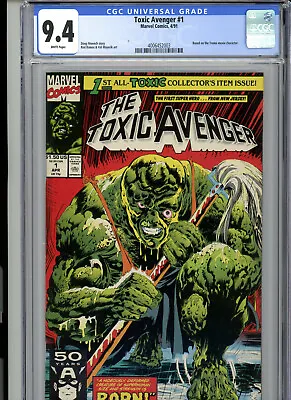 Buy Toxic Avenger #1 (1991) Marvel CGC 9.4 White  • 75.95£