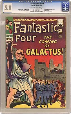 Buy Fantastic Four #48 CGC 5.0 1966 0122379013 1st App. Galactus, Silver Surfer • 1,225.44£