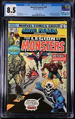 Buy CGC 8.5 Marvel Premiere #28. First Appearance Of Legion Of Monsters. White Pages • 237.08£