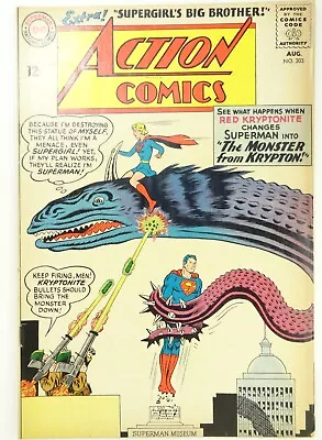 Buy Vintage Dc Action Comics No# 303 (1963) The Monster From Krypton • 19.99£