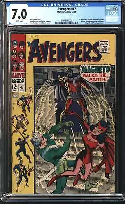Buy Marvel Avengers 47 12/67 CGC 7.0 White Pages • 108.10£