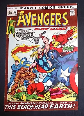 Buy The Avengers #93 Bronze Age Marvel Comics Kree-Skrull War Neal Adams F/VF • 44.99£