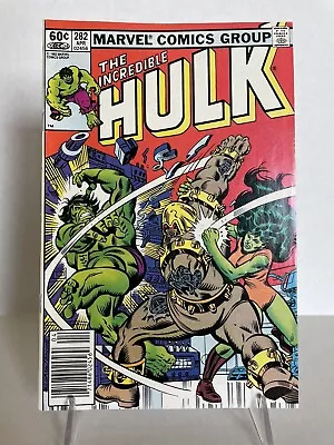 Buy Incredible Hulk #282 (Marvel 1983) Ist Team-up & Cover With SHE-HULK • 39.97£