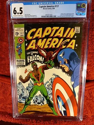 Buy Captain America 117 CGC Graded 6.5 First Appearance And Origin Falcon • 259.84£