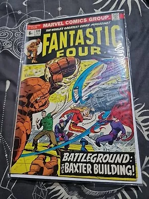 Buy Fantastic Four 130  Battleground Baxter Building!  (Marvel, Jan 1973, FN+/VF) • 12£