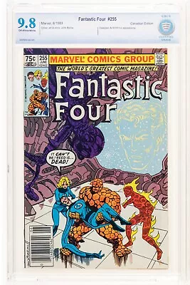 Buy 🔥 Fantastic Four #255 CBCS 9.8 Canadian Price Variant Daredevil App 1983 Cgc • 79.62£