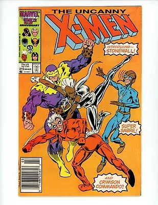 Buy Uncanny X-Men #215 Comic Book 1987 FN Newsstand Alan Davis Marvel Storm • 3.15£