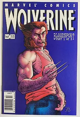 Buy Wolverine 167 Newsstand NM Barry Windsor Smith 2001 BWS Cover X-Men • 15.01£