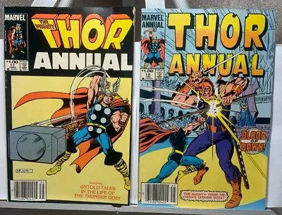 Buy Thor Annuals #11 And 12 Both Newsstand #11 1st App Of Eitri And Vidar 1983 • 5.60£