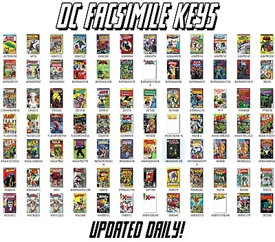 Buy ALL DC COMICS FACSIMILE KEY ISSUE Variants... Choose GIANT List Revised DAILY • 3.16£