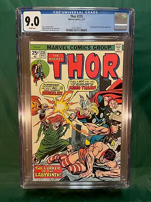 Buy Thor #235 CGC 9.0 (1975) Absorbing Man Hercules First 1st Kamo Tharnn Elders Key • 78.34£